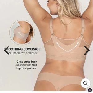 Posture Bra! 🤩  Leonisa Criss-Cross Back Correcting Posture Bra 36B (MAUVE)